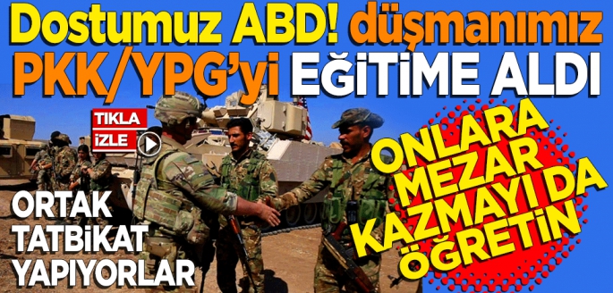 ABD ordusu ile PKK/YPG'li teröristler ortak tatbikat yaptı