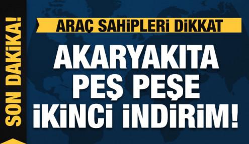 Akaryakıta peş peşe ikinci indirim: Araç sahipleri dikkat!