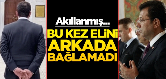 Akıllandı... İmamoğlu bu kez ellerini arkadan bağlamadı