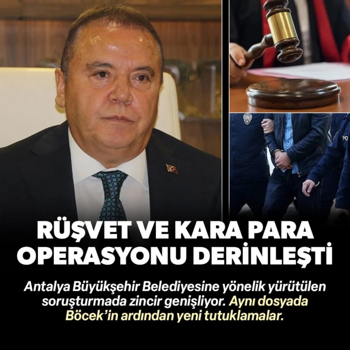 Antalya'da 'Böcek' soruşturmasında 8 şüpheli daha tutuklandı