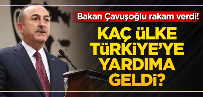 Bakan Çavuşoğlu rakam verdi! Kaç ülke Türkiye'ye yardıma geldi?
