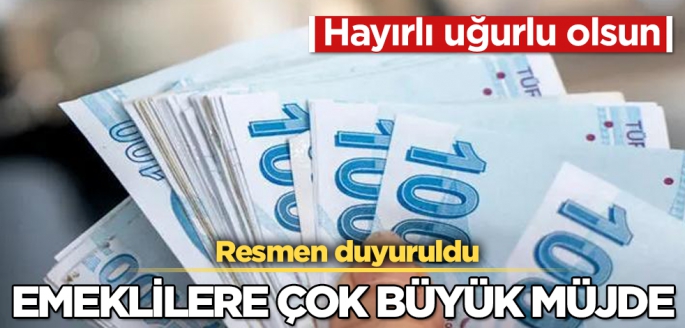 Emeklilere çok büyük müjde! Resmen duyuruldu! Hayırlı uğurlu olsun