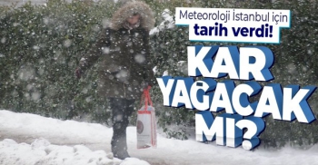 İstanbul'a ilk kar yağışı için tarih verildi. 