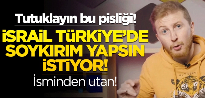 Kanı bozuk pislik! İsrail'e destek veren Türk YouTuber'dan Müslümanlara tehdit!