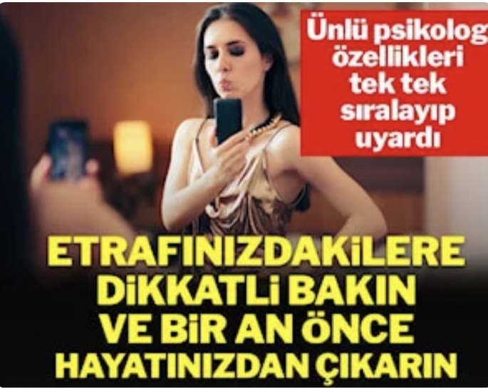 KENDİNİ AŞIRI BEĞENMEK