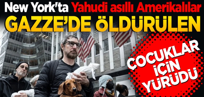 New York'ta Yahudi asıllı Amerikalılar Gazze'de öldürülen çocuklar için yürüdü