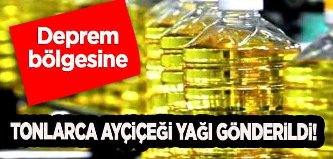 Tarım Satış Kooperatifleri Birliği'nden flaş dev adım: Deprem bölgesine tonlarca ayçiçeği yağı gönderildi!